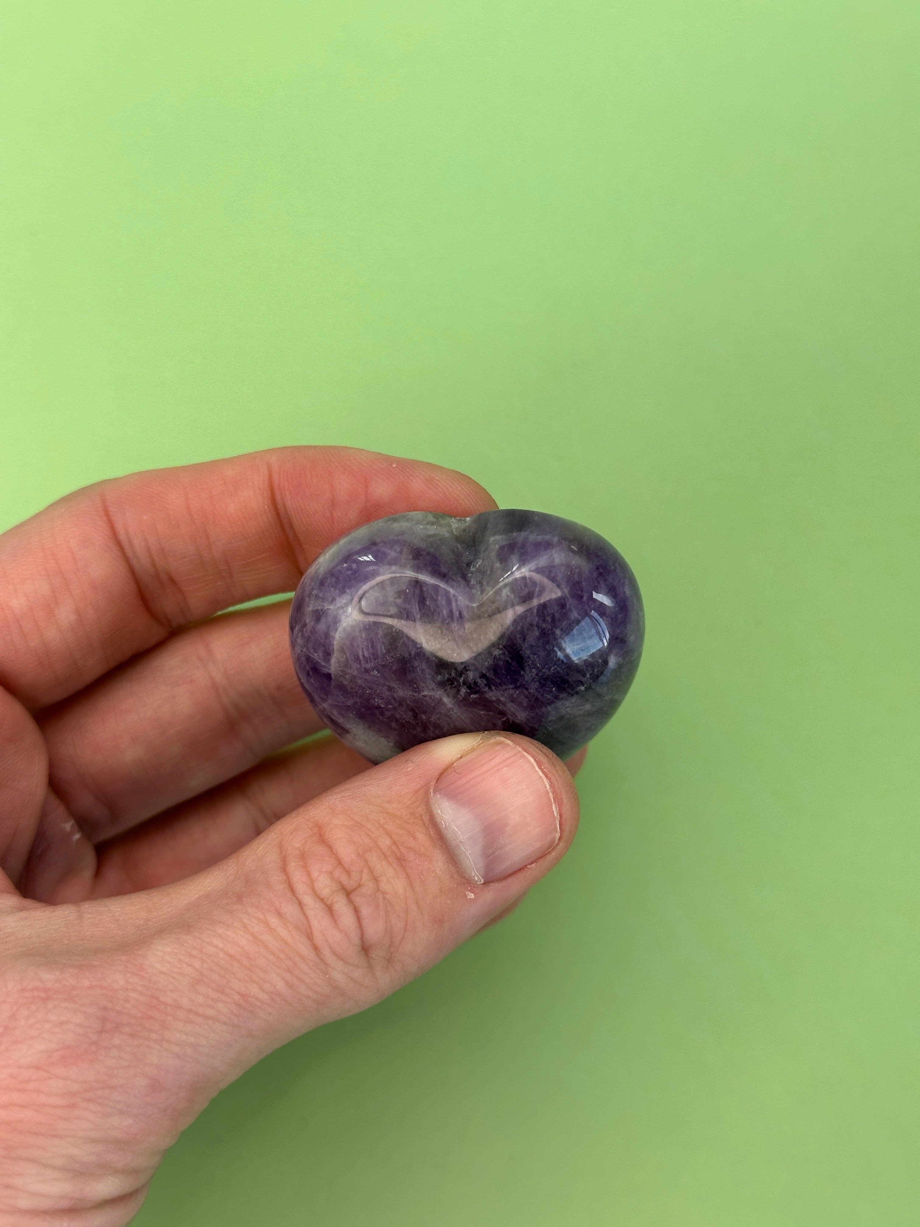 Amethyst - Medium heart