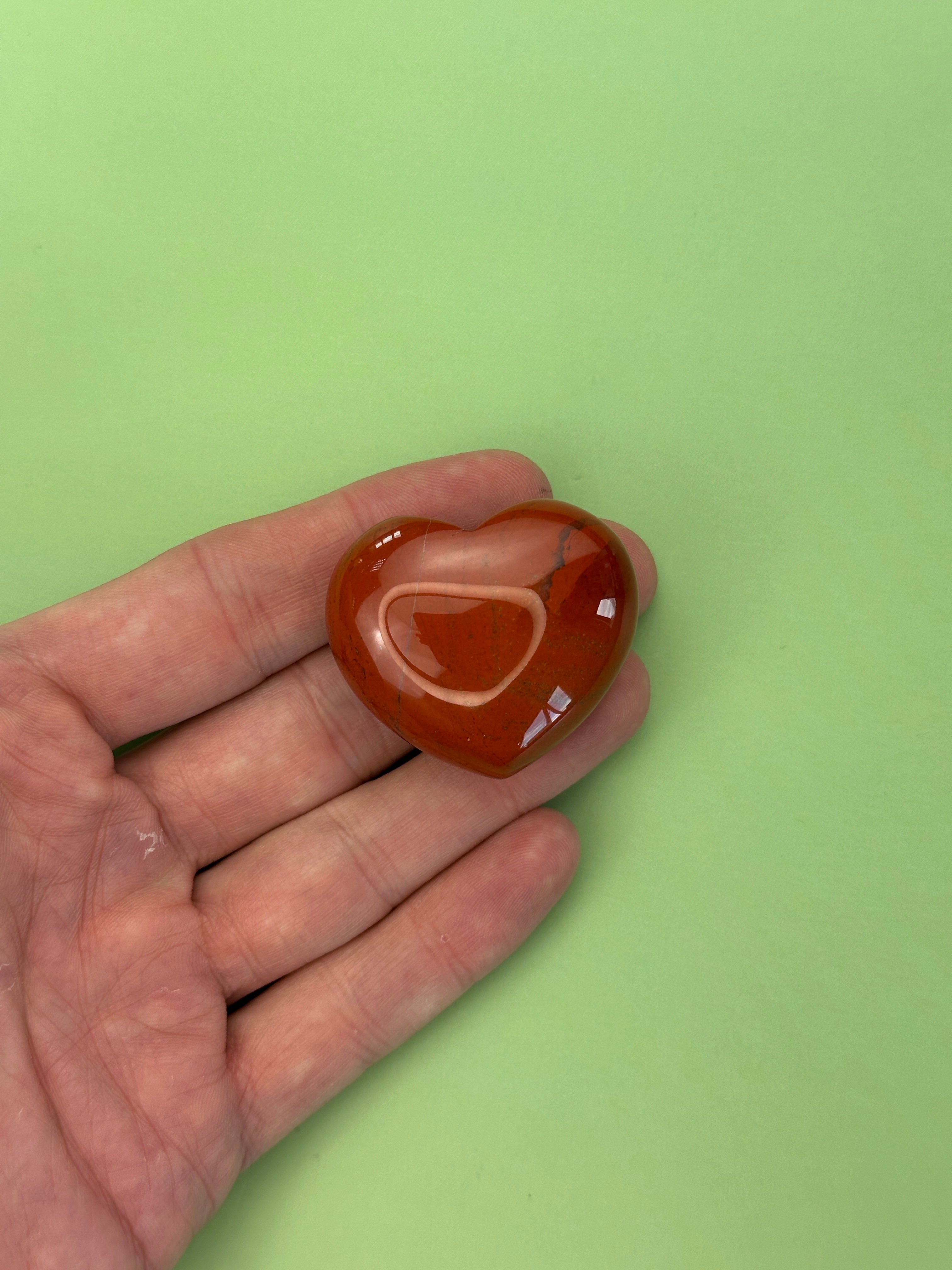 Red jasper - Medium heart