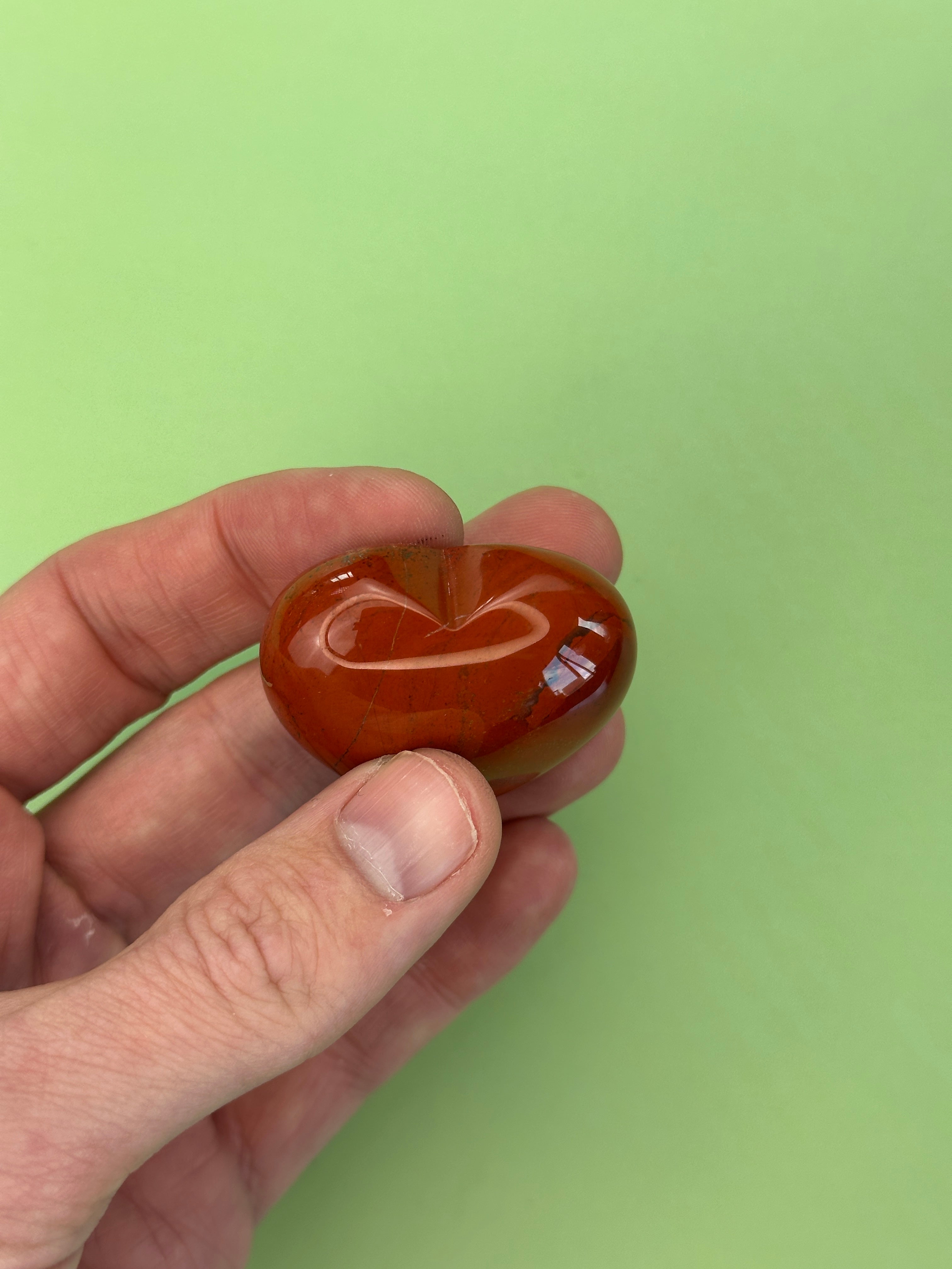 Red jasper - Medium heart
