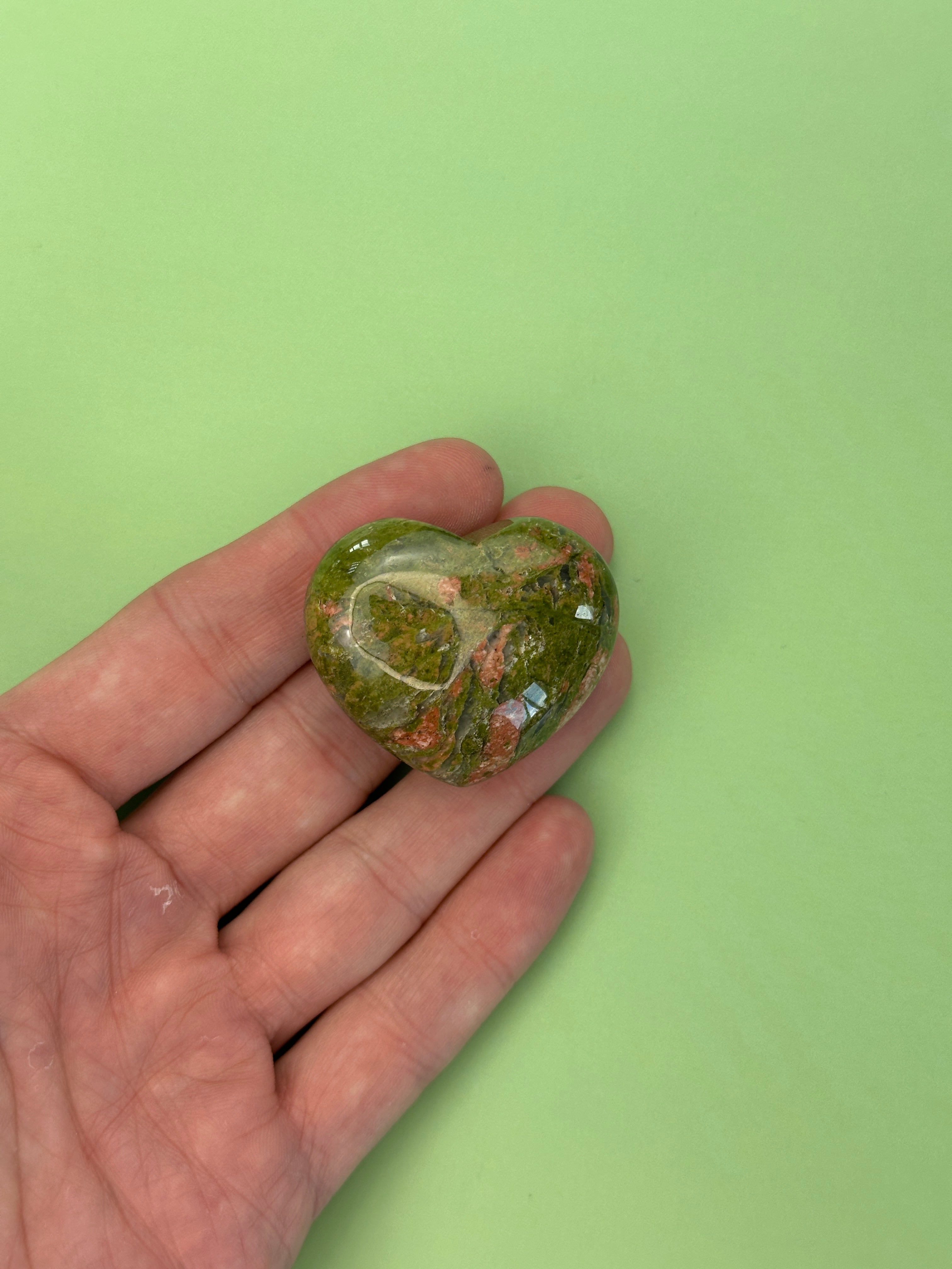 Unakite - Medium heart