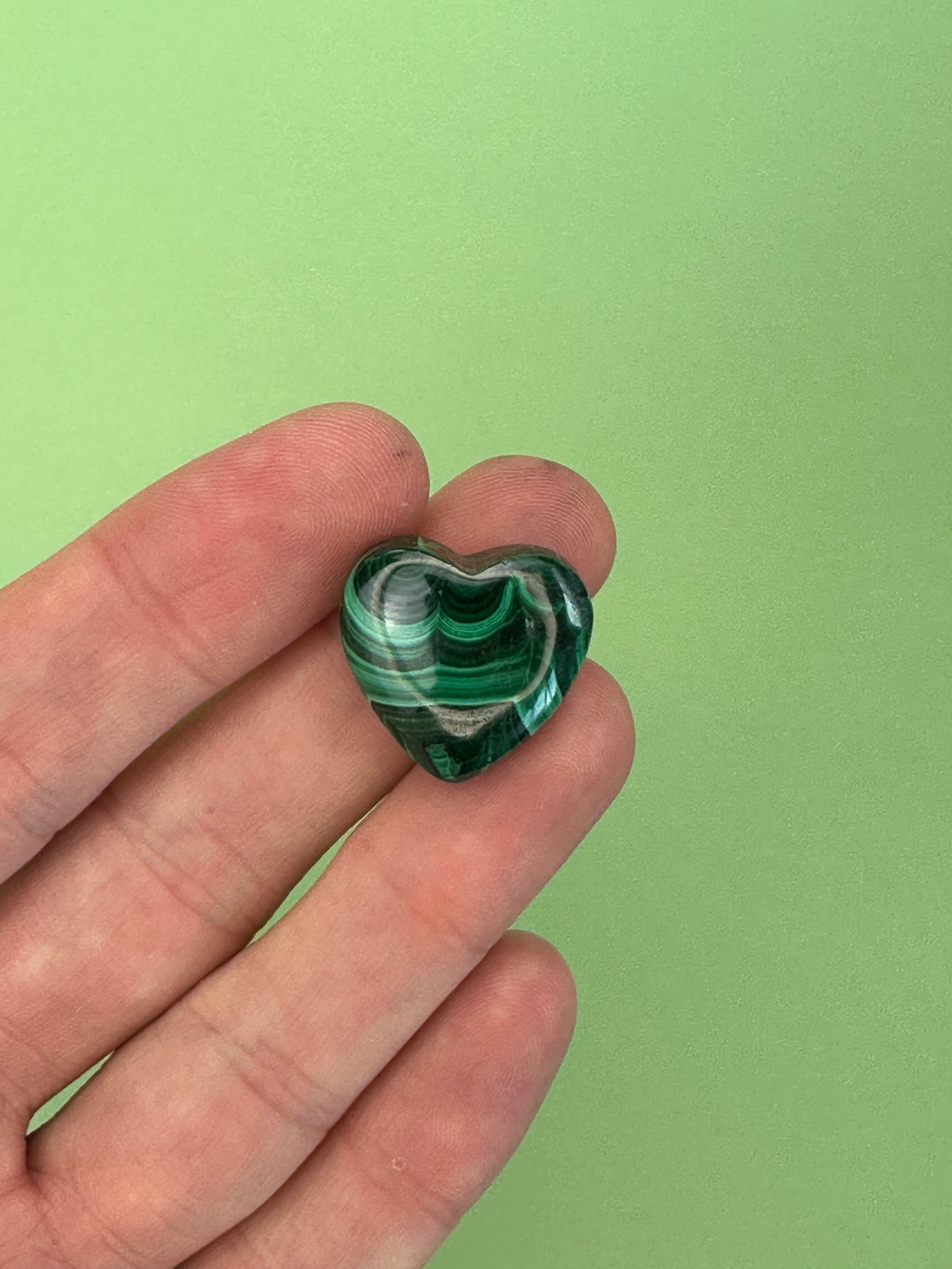 Malachite - Mini heart