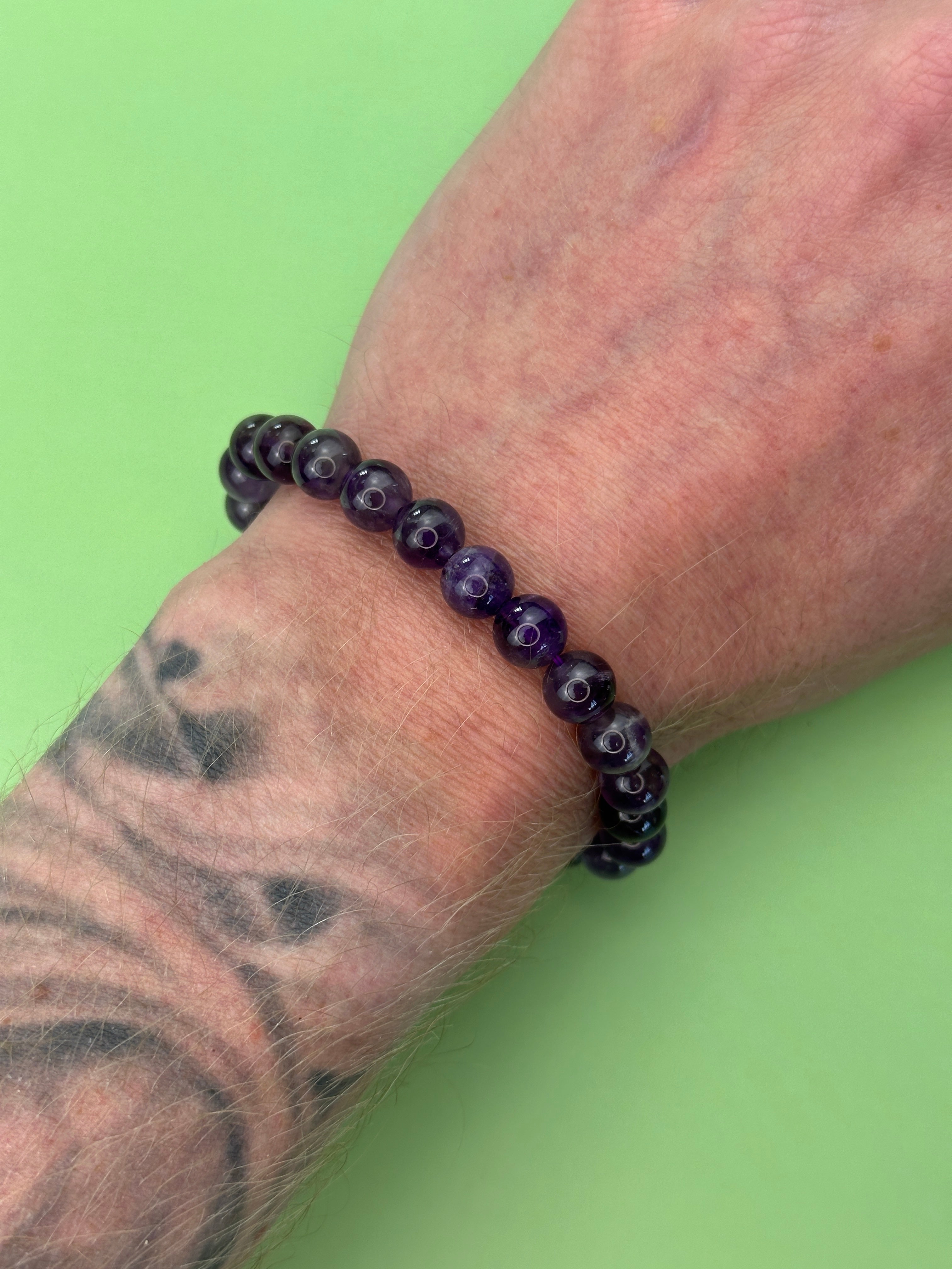 Amethyst - Calmness and clarity - Power bead bracelet