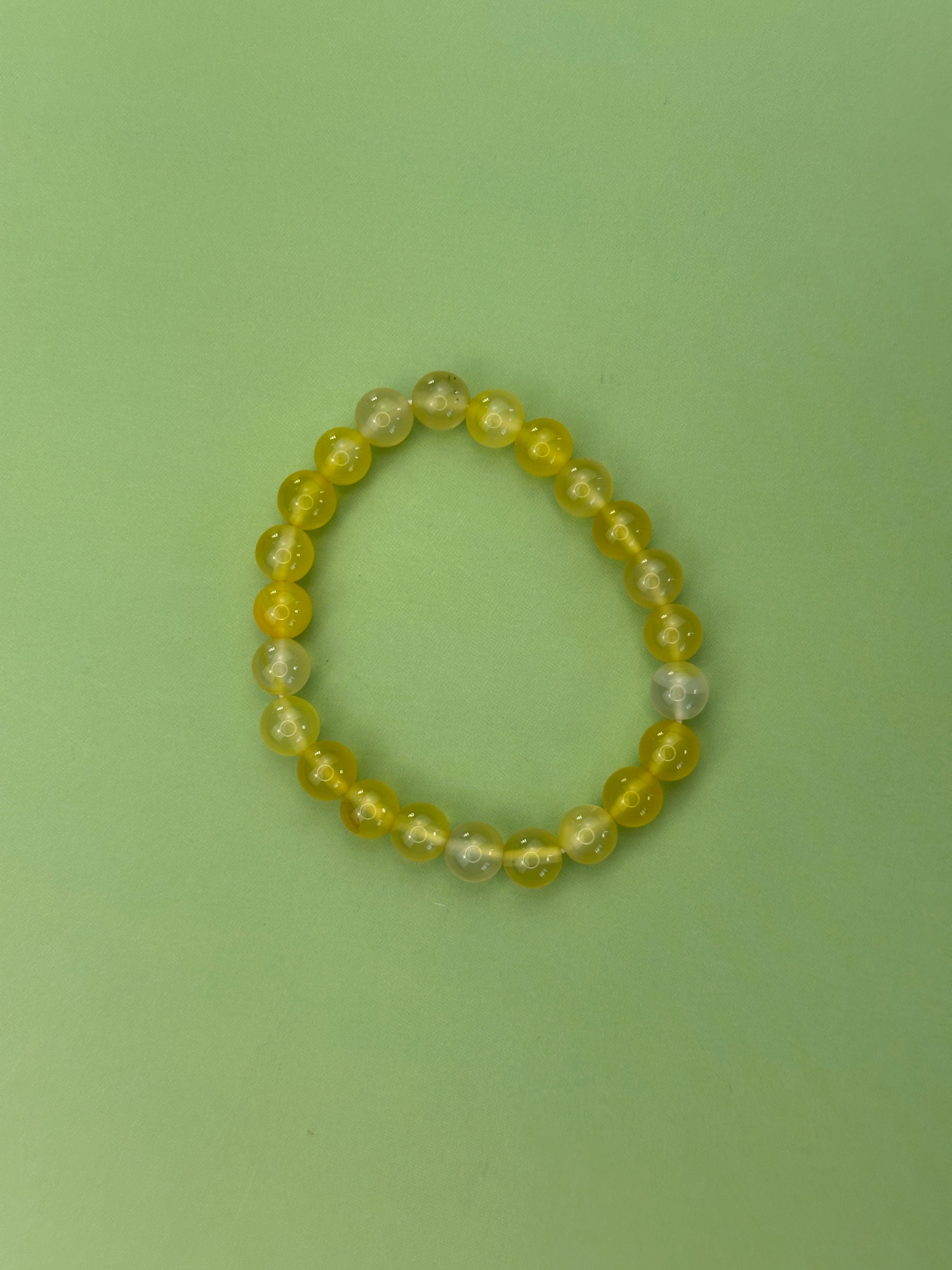 Honey calcite - Attract wealth - Power bead bracelet