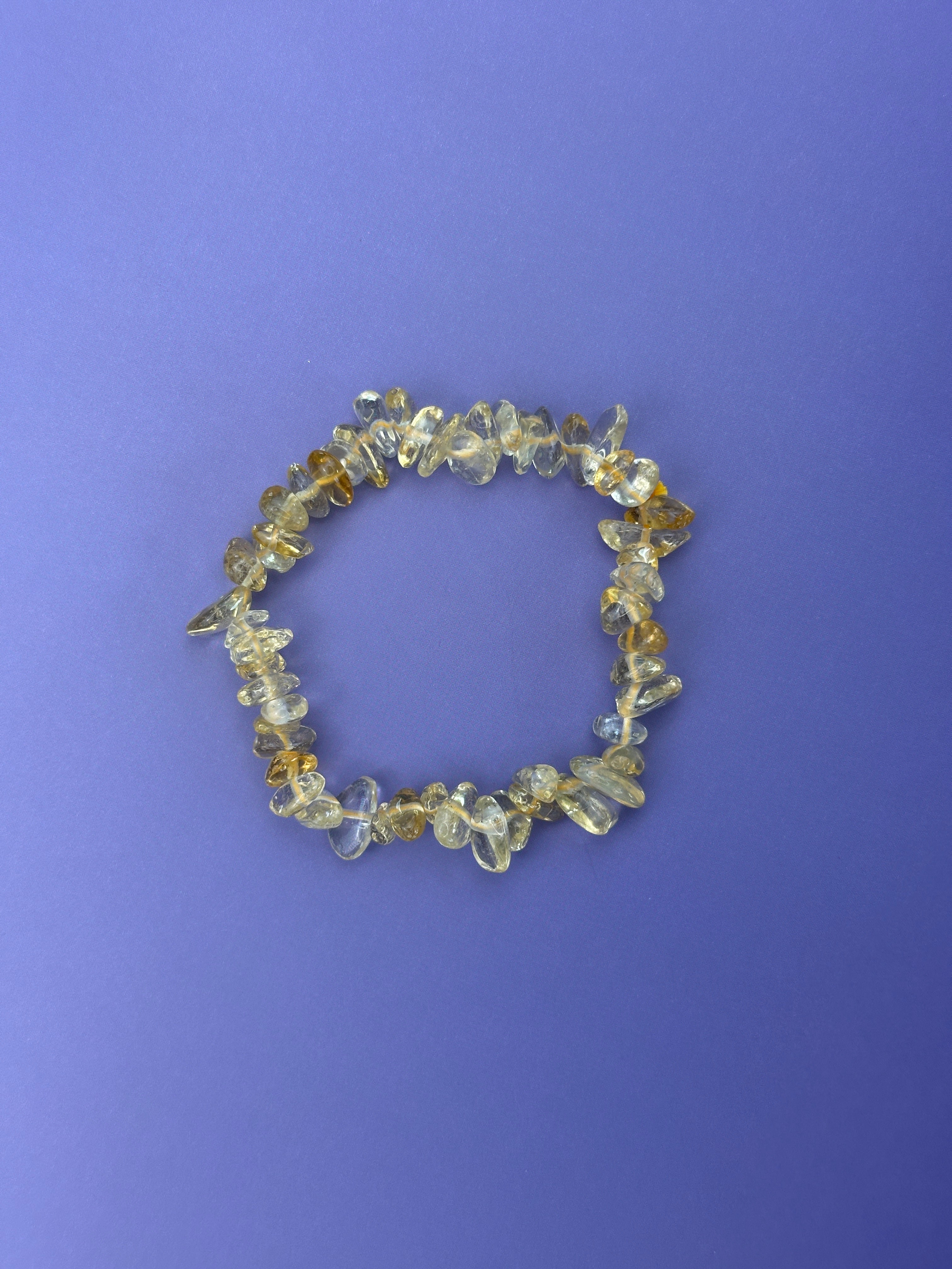 Citrine - Crystal chip bracelet