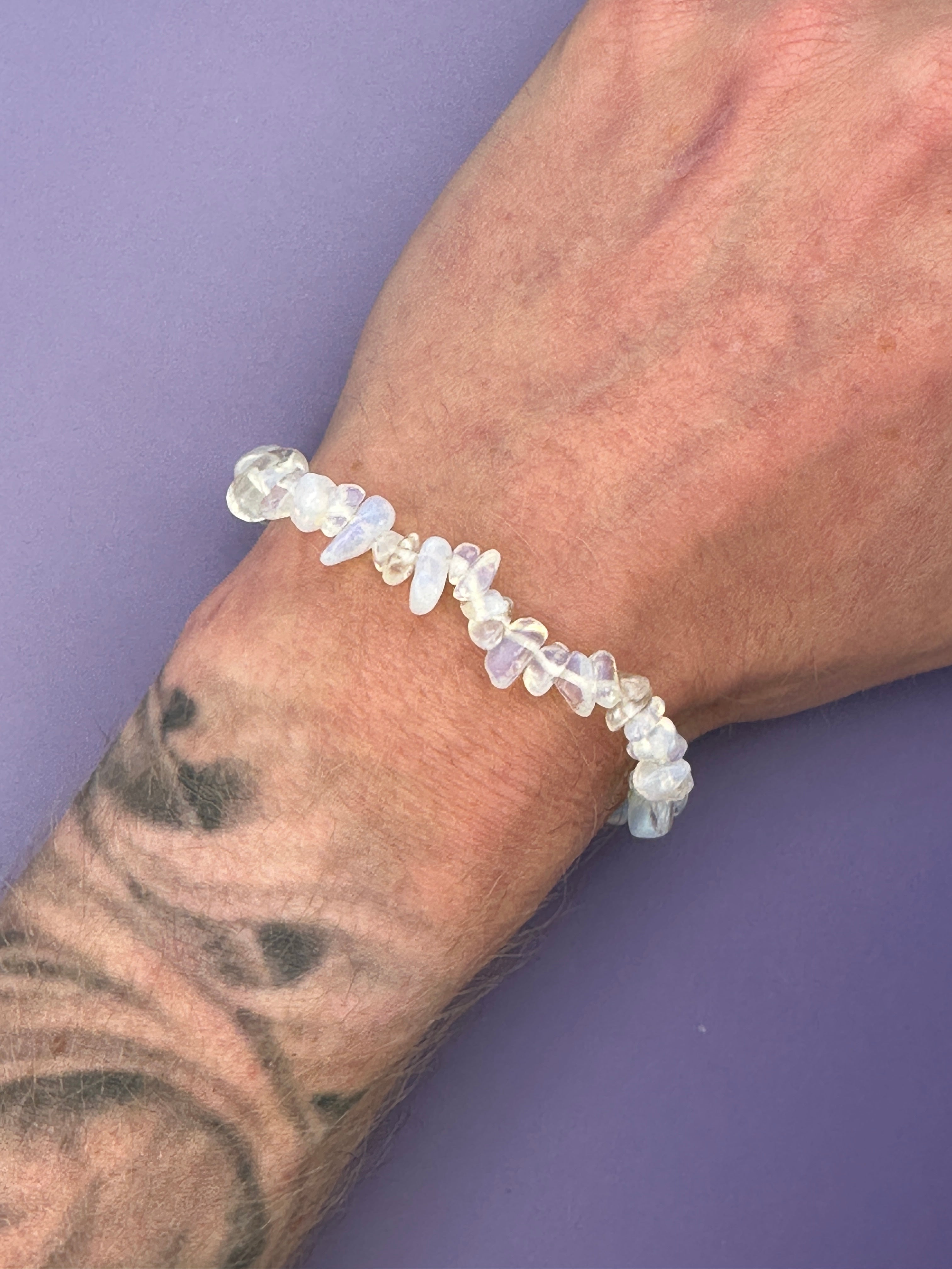 Opalite - Crystal chip bracelet