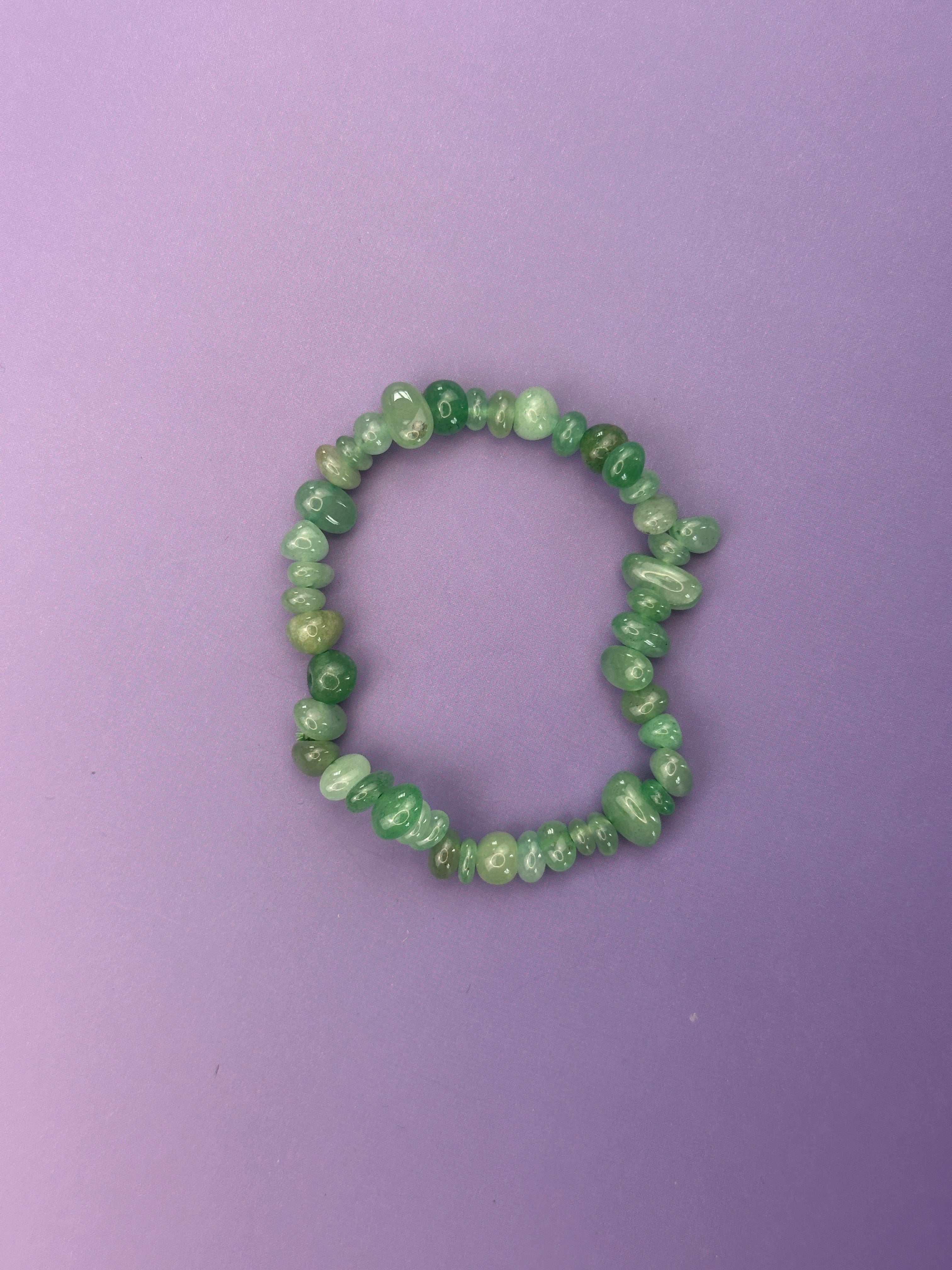 Green aventurine - Crystal chip bracelet
