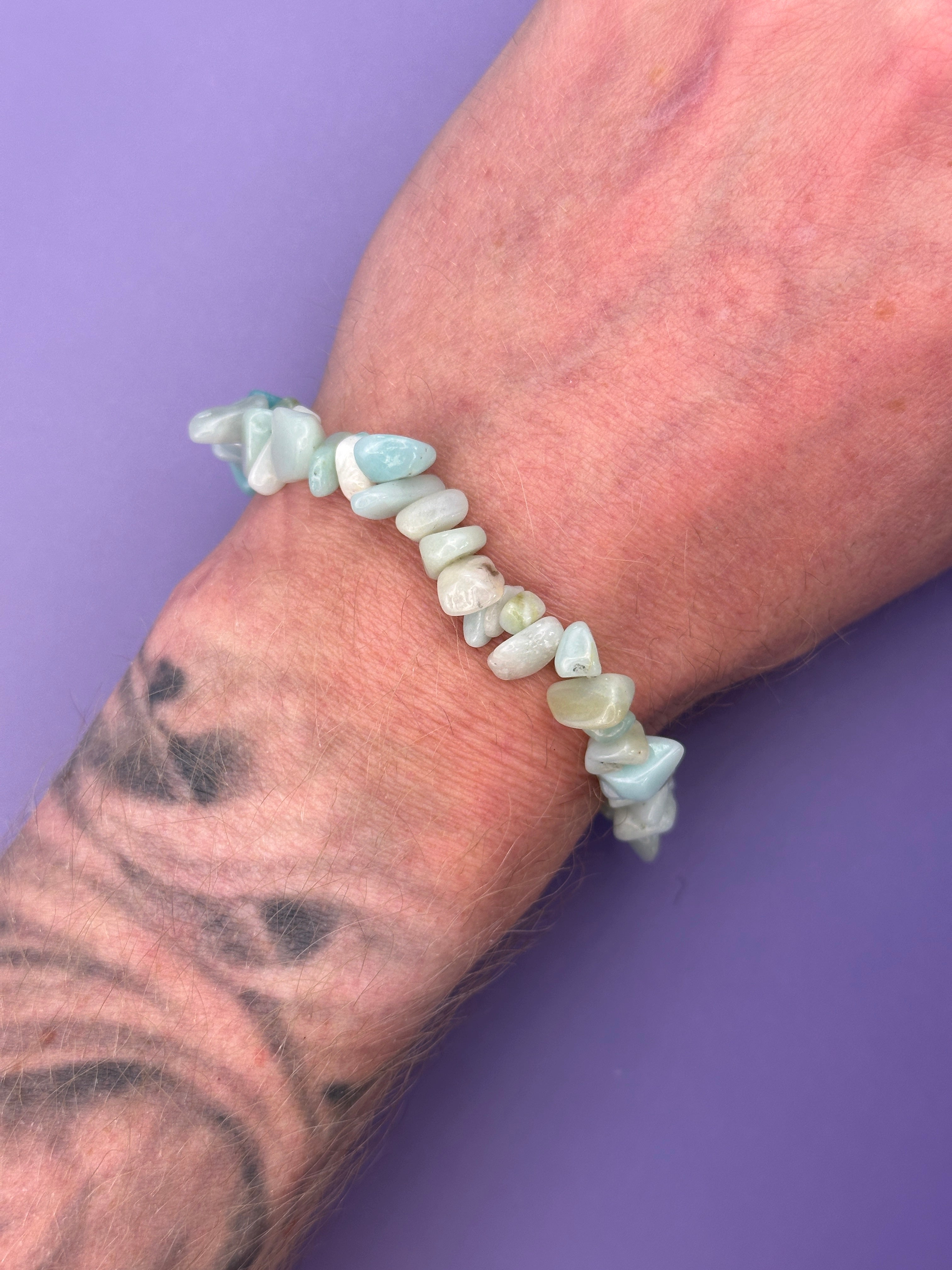 Amazonite - Crystal chip bracelet