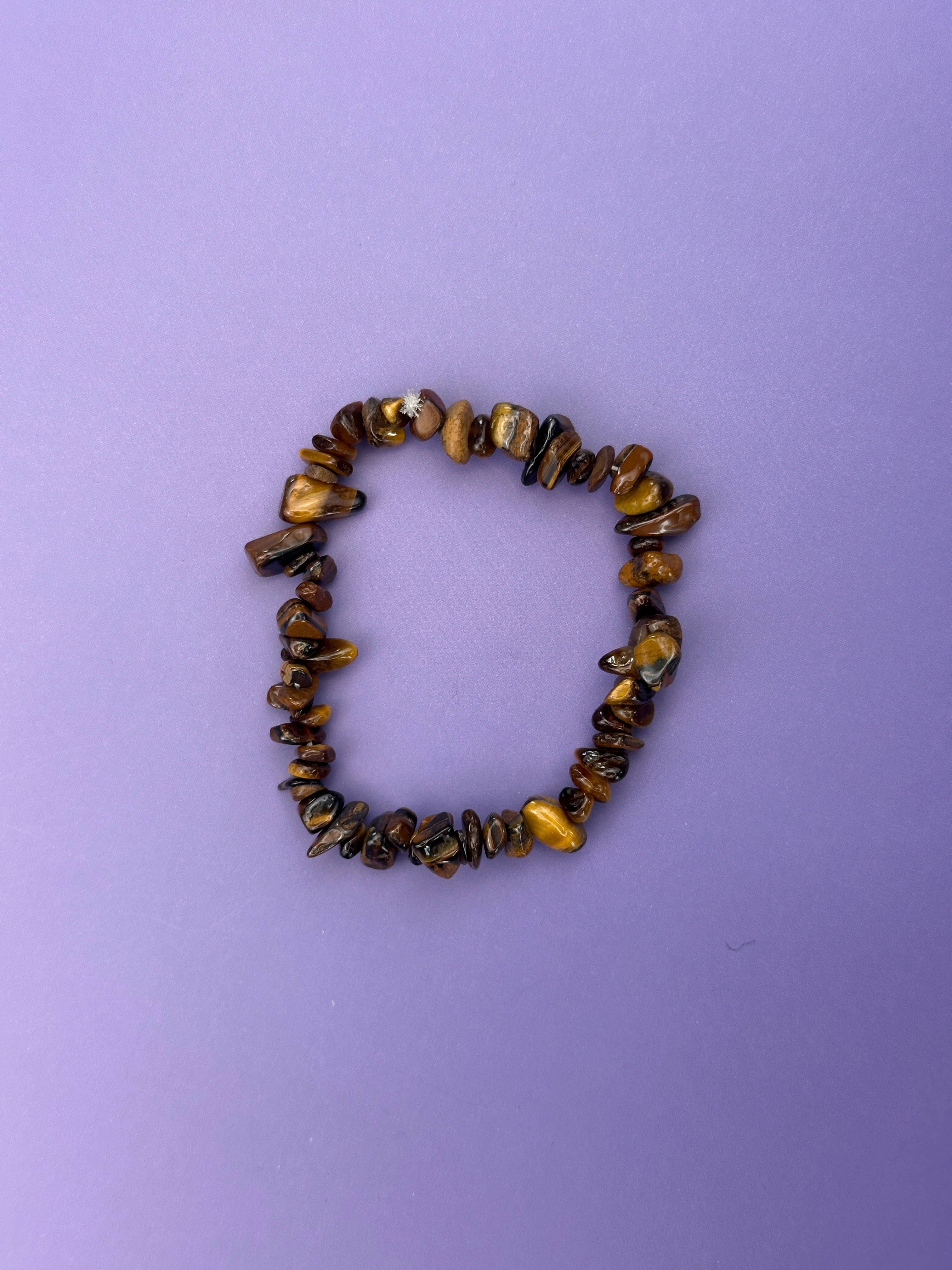 Tigers eye - Crystal chip bracelet