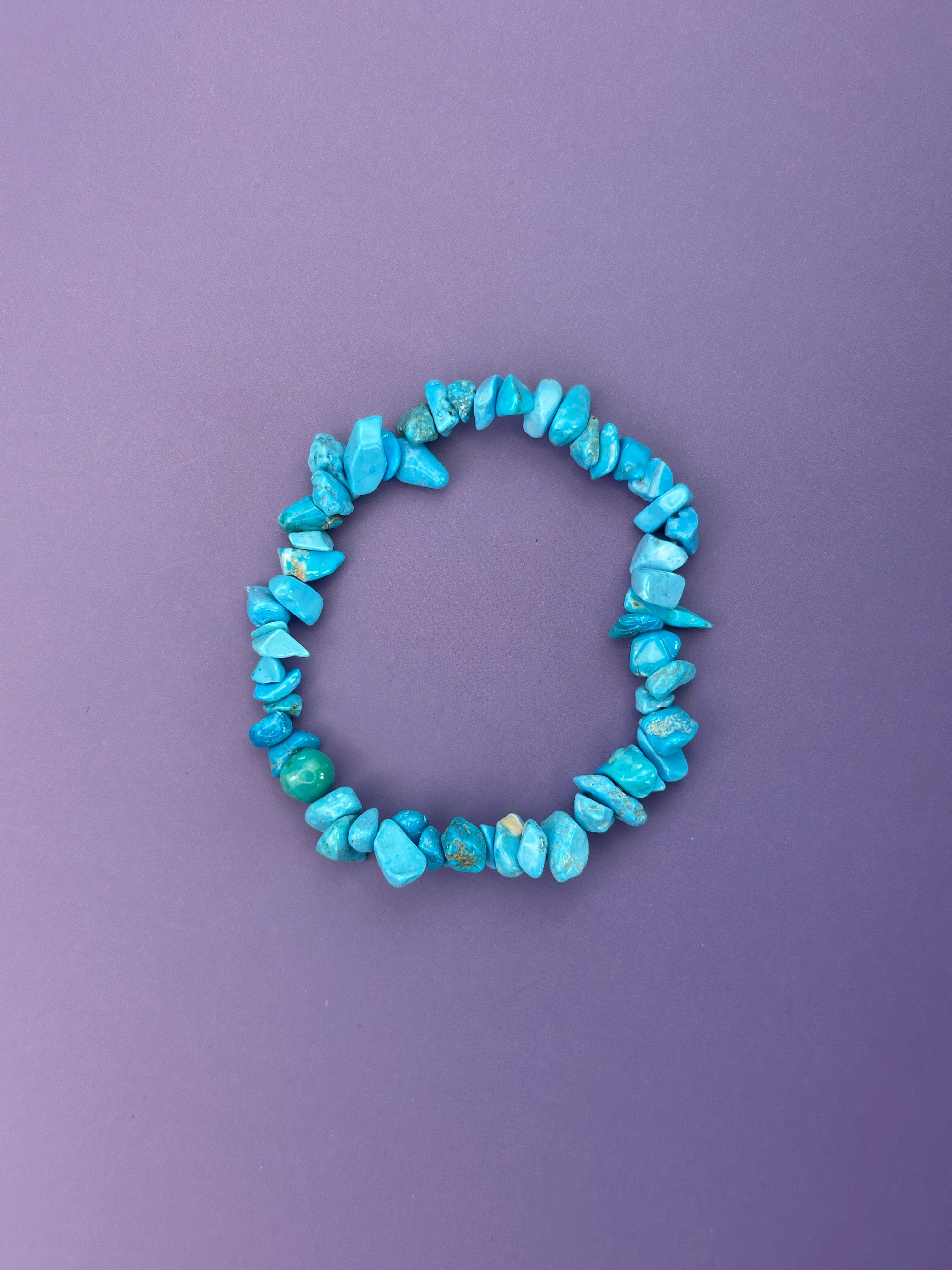 Chrysocolla howlite - Crystal chip bracelet