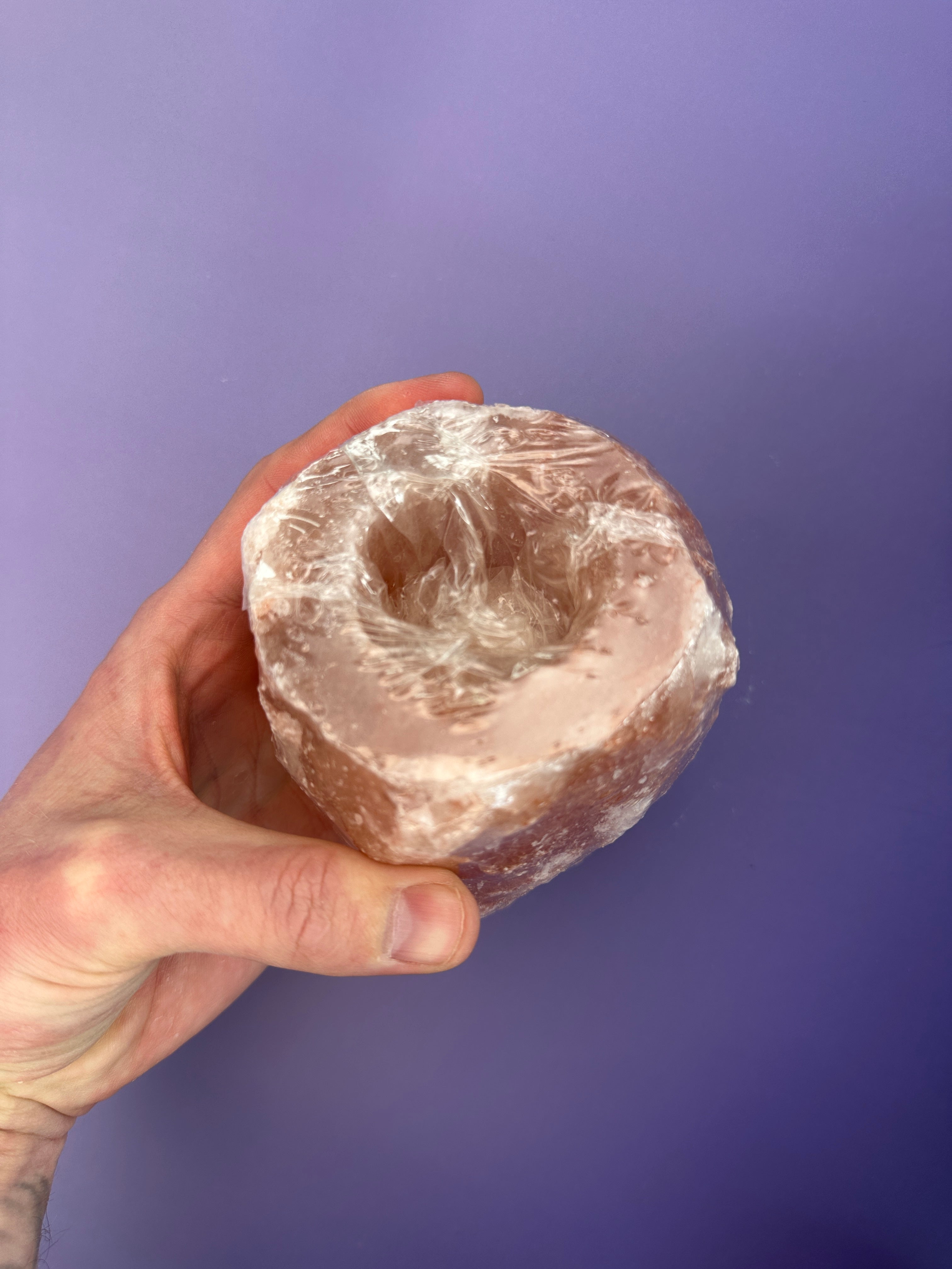 Himalayan salt tealight holder