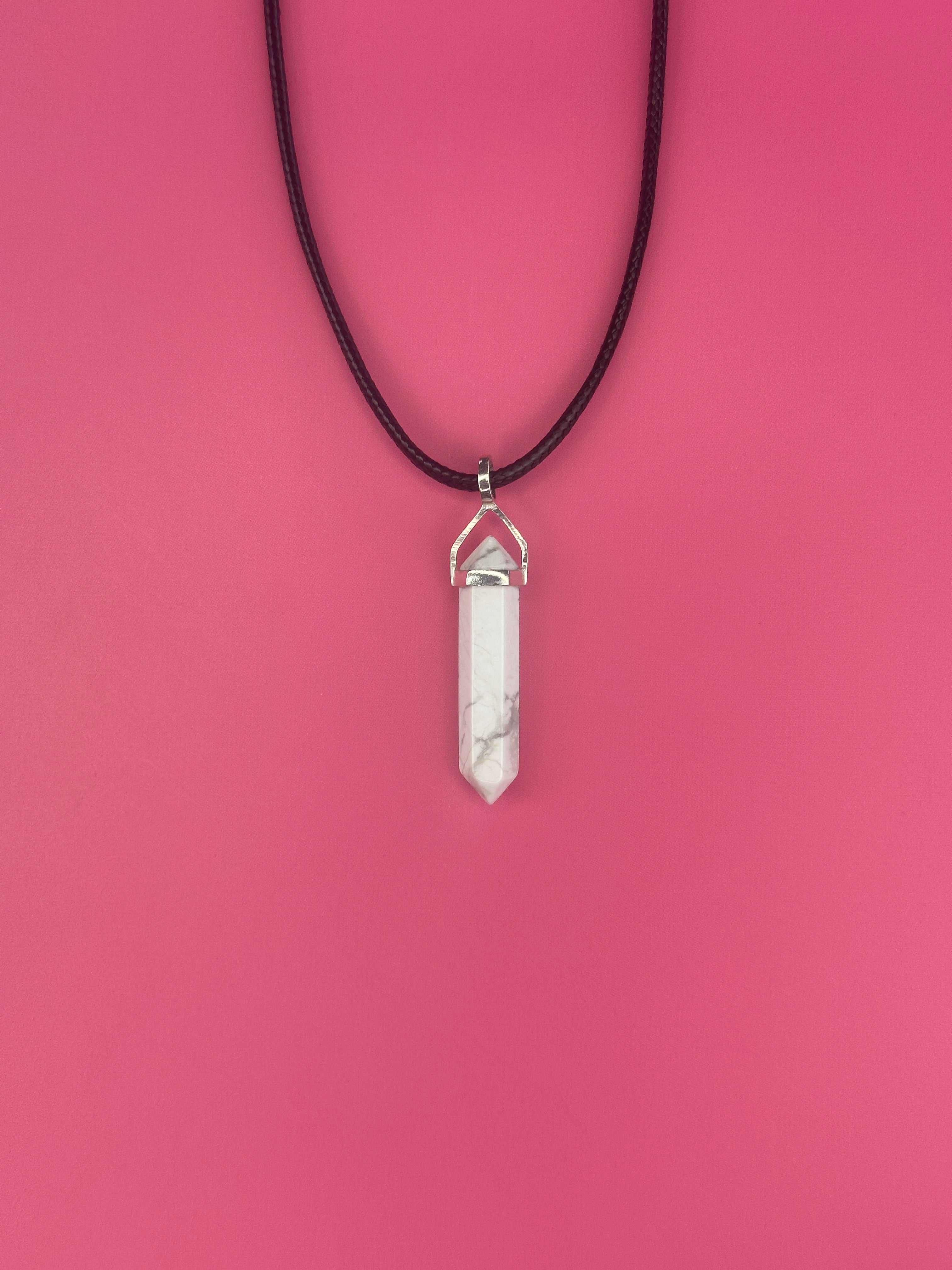 Anxiety pendant - Howlite (sterling silver)