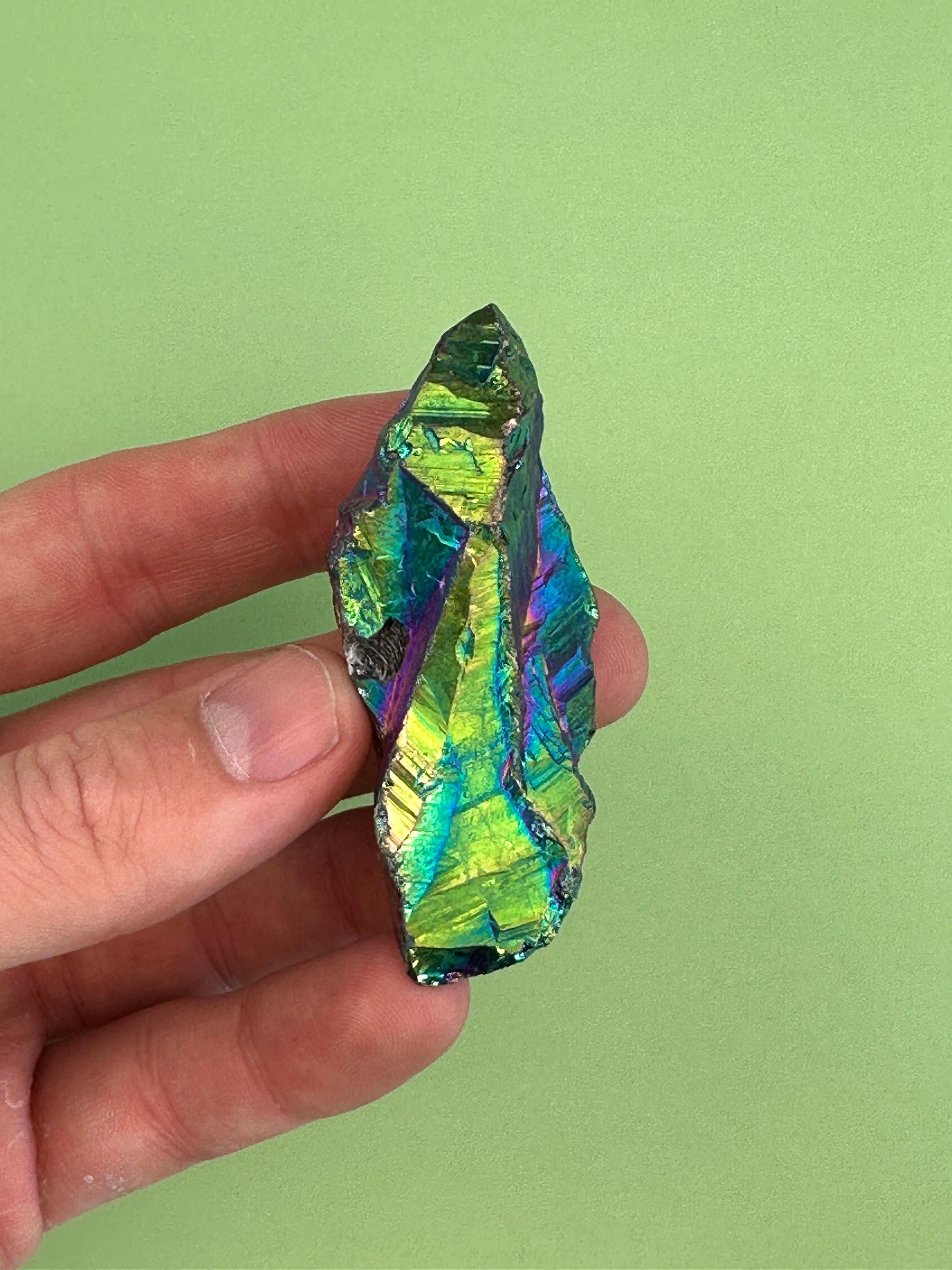Titanium aura quartz - Rough chunk