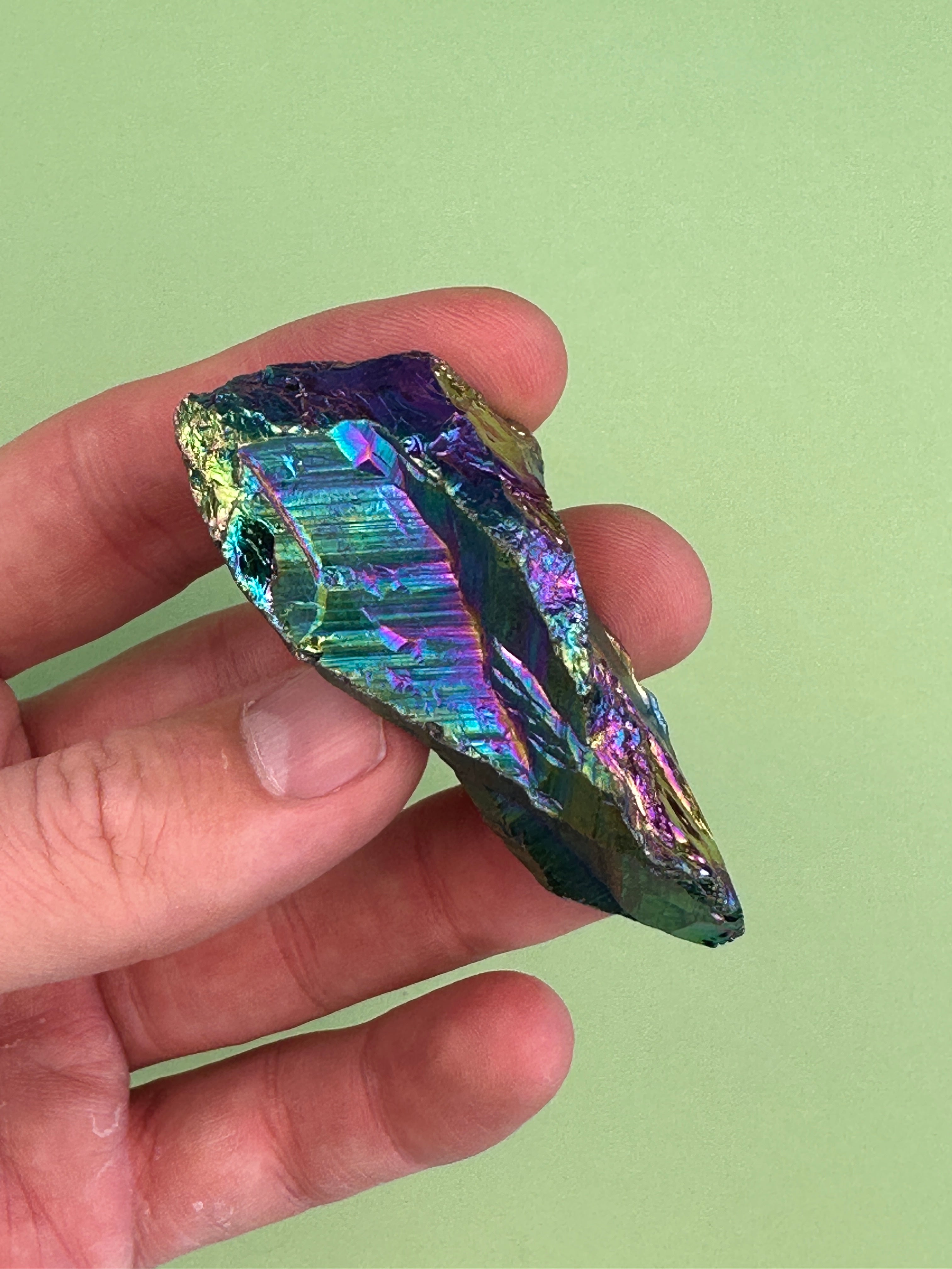 Titanium aura quartz - Rough chunk