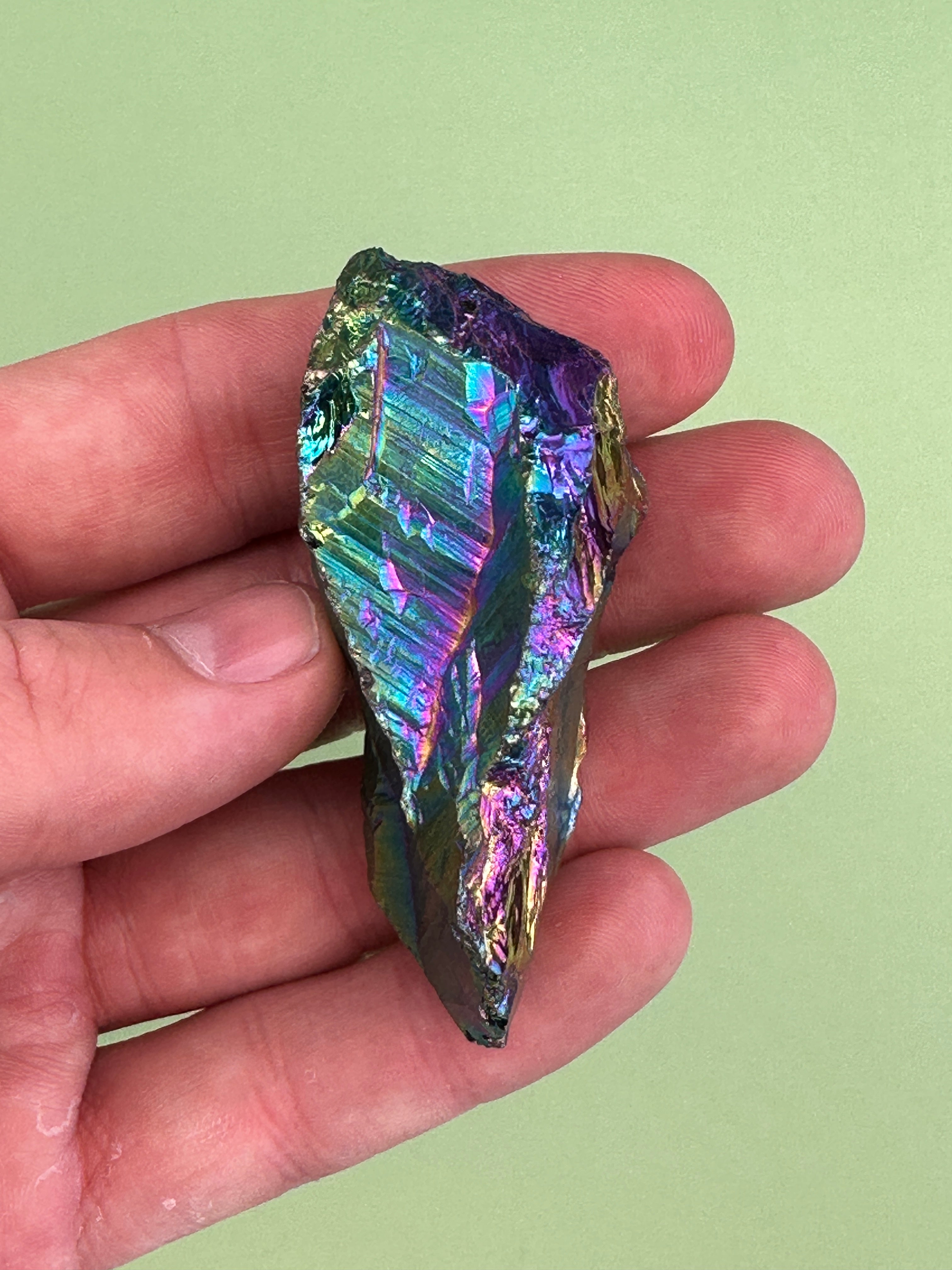 Titanium aura quartz - Rough chunk