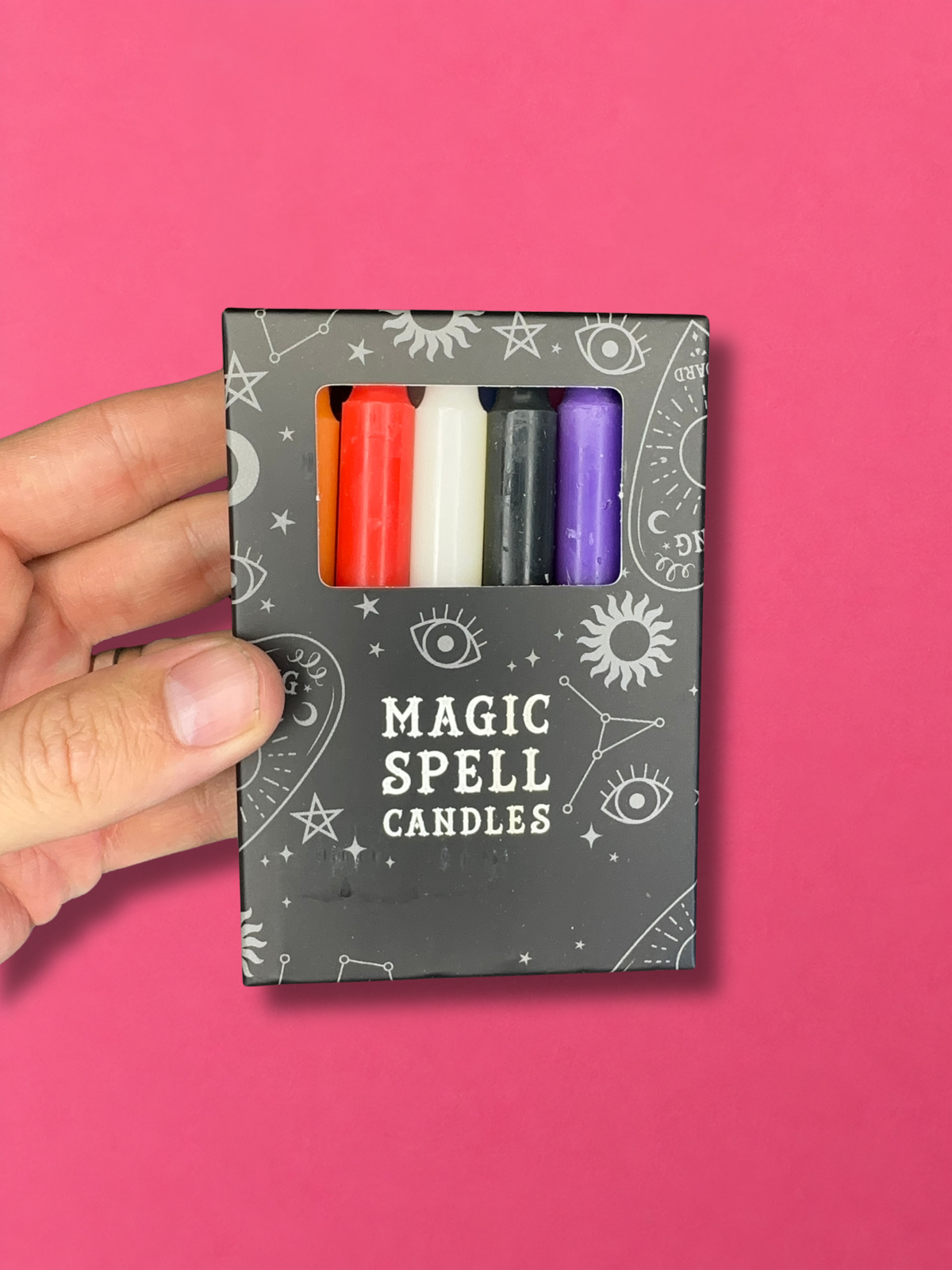 Pack of 12 mixed spell candles