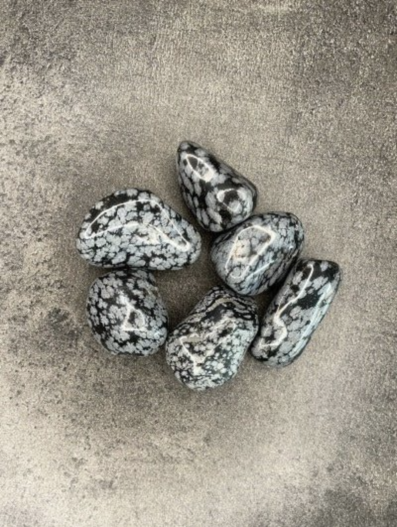 Snowflake obsidian - Tumblestone