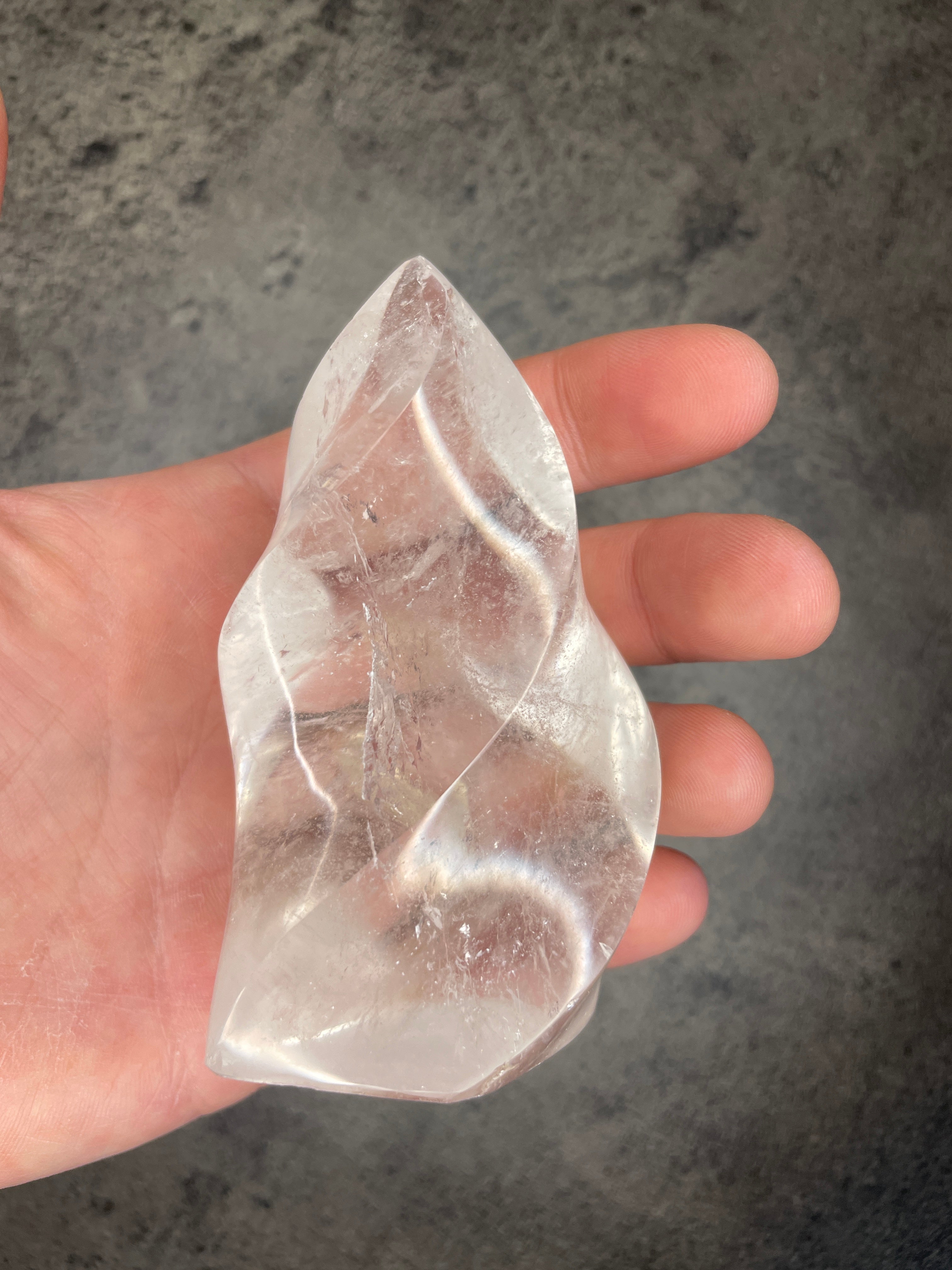 Clear quartz - Flame
