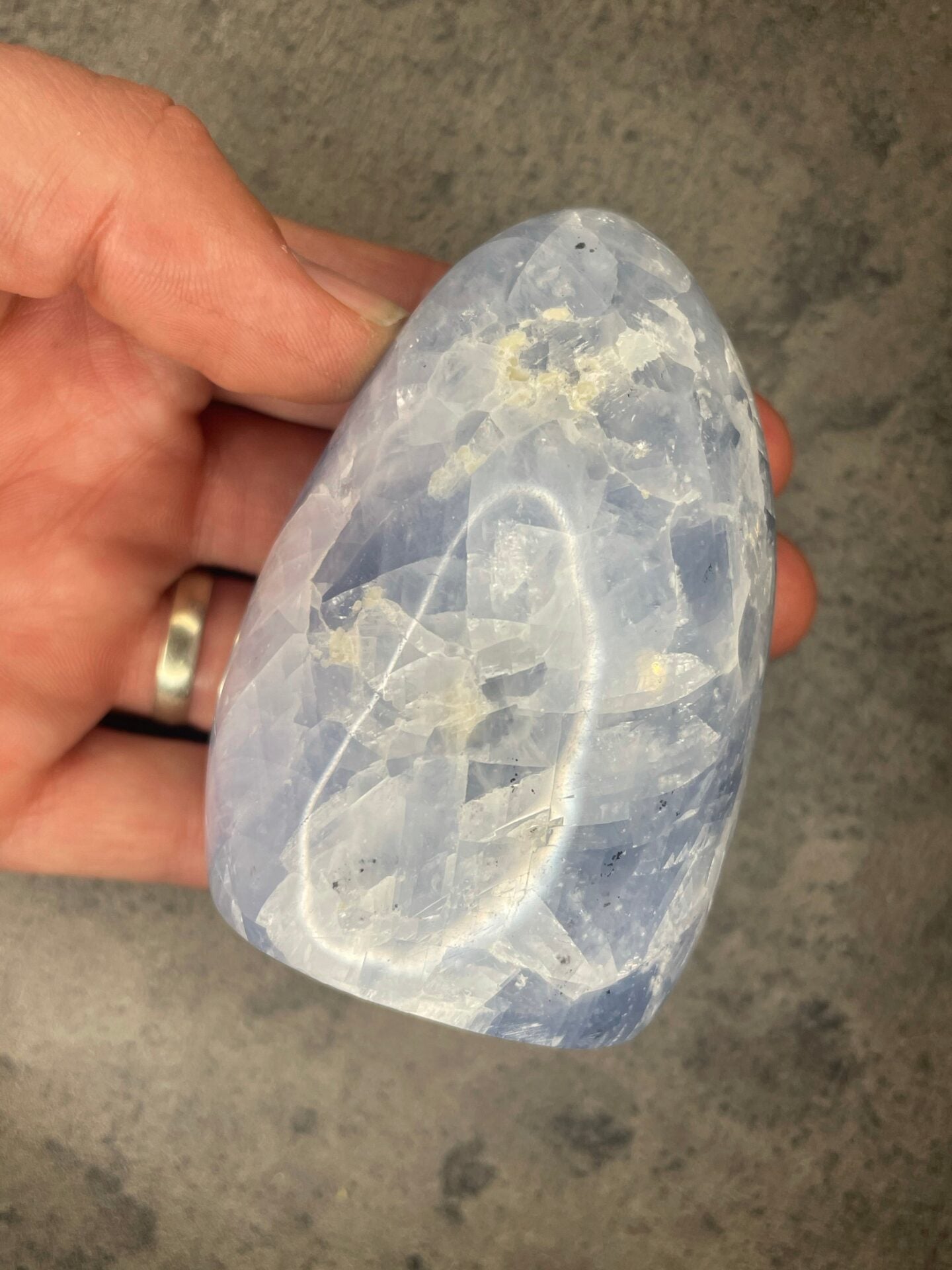 Blue calcite - Free form