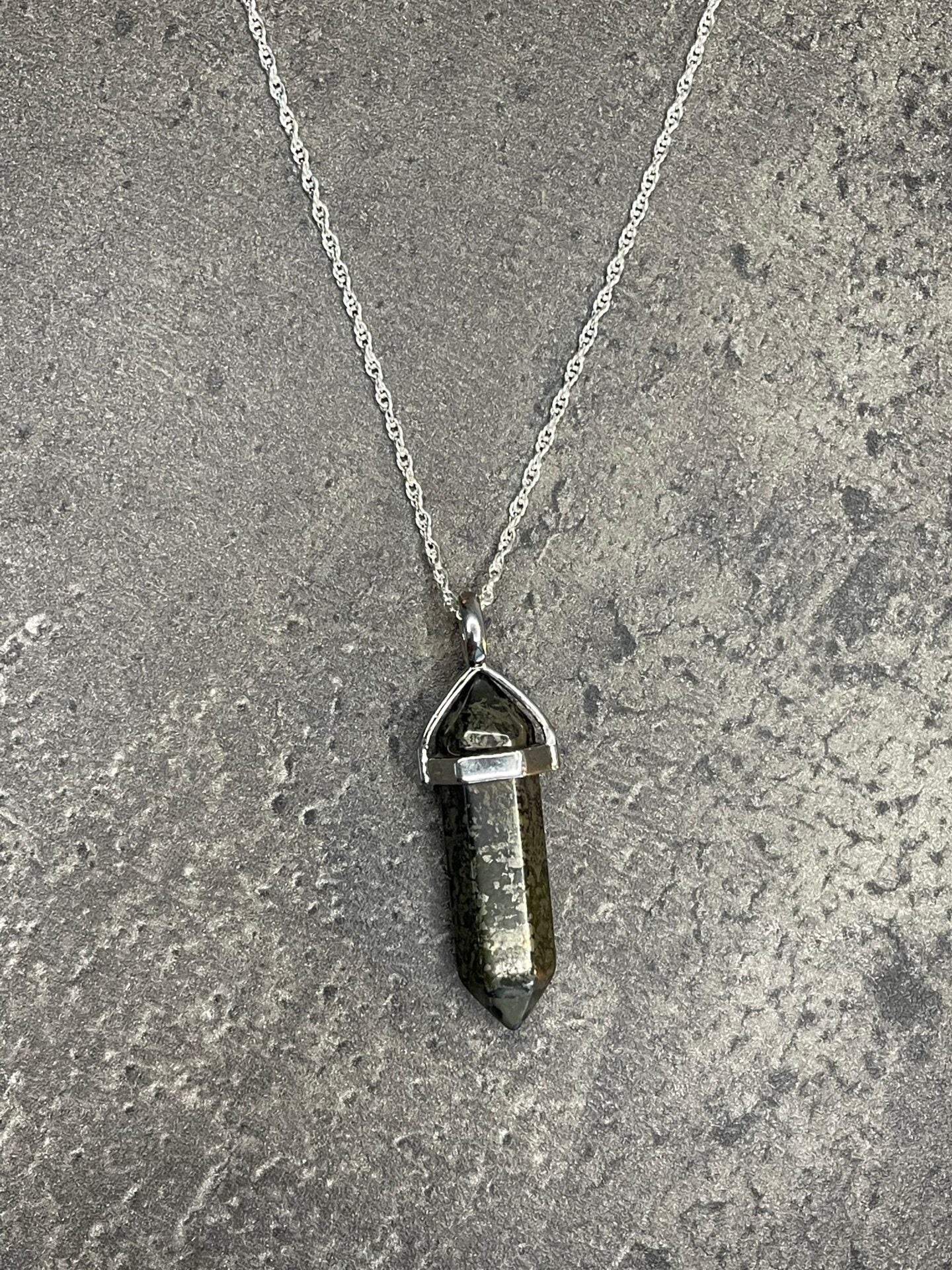 Abundance and wealth pendant - Pyrite